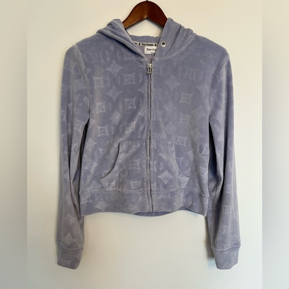 Juicy Couture Lavender Patterned tracksuit vest size medium - Picture 2 of 8